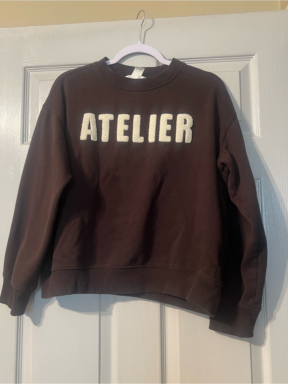 Atelier Crewneck Sweatshirt in Chocolate Brown